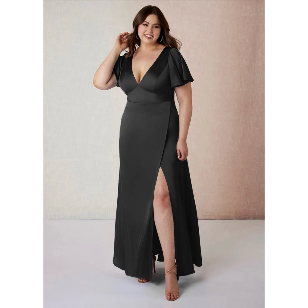 NBW Azazie Lani Stretch Satin Bridesmaid Dress